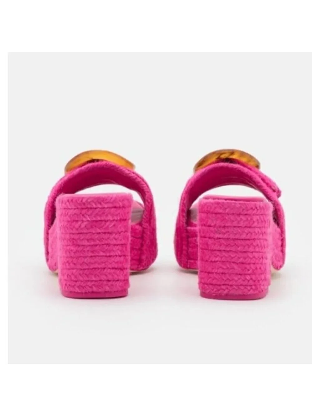 Cult Gaia Cleia Platform Sandal in Qajar Rose, Size: 7